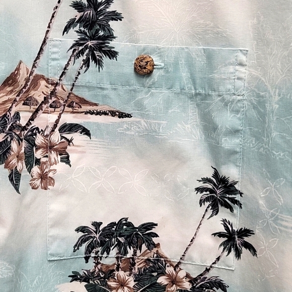 Windham Pointe Hawaiian Men's Shirt Short Sleeves Palm Trees Size XXL - Picture 5 of 8